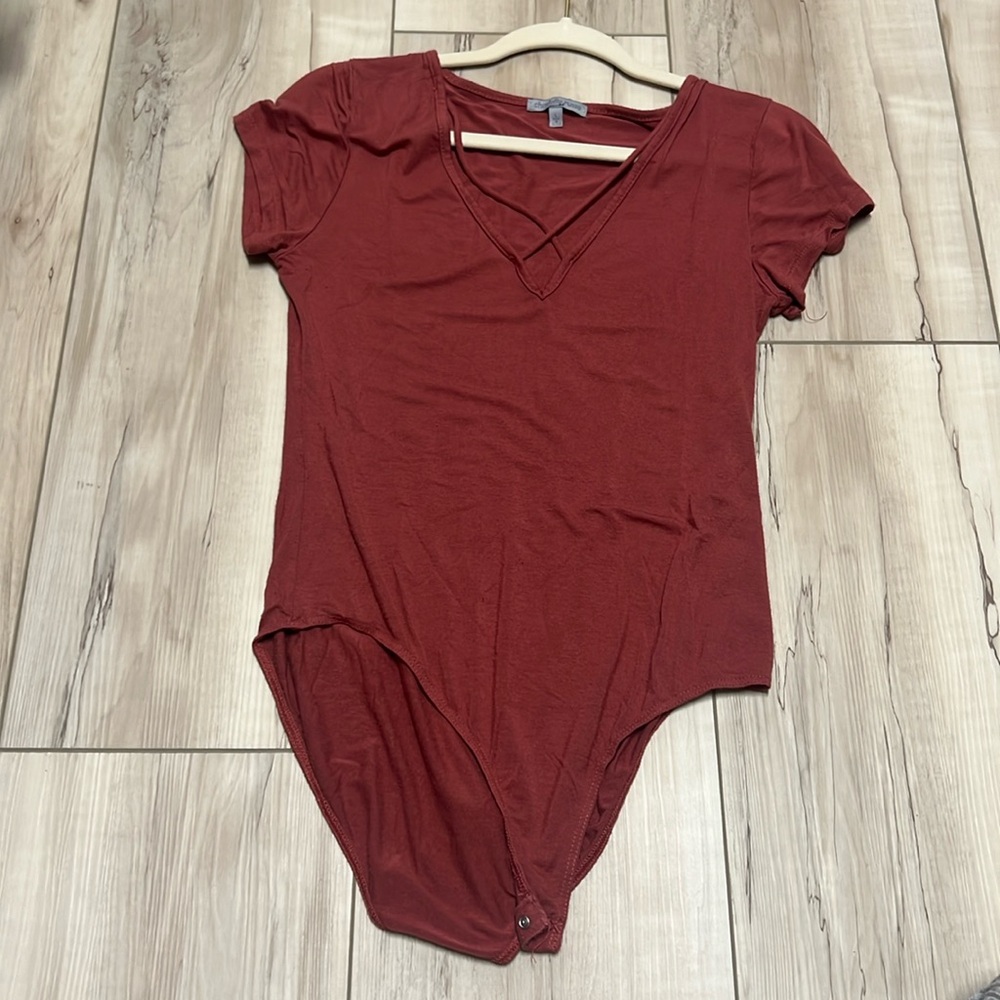 Rusty orange/pink body suit